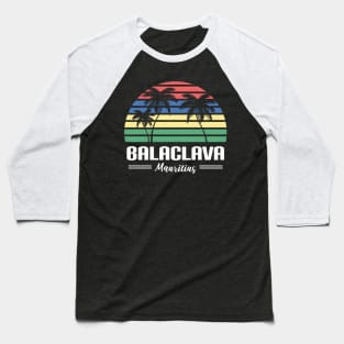Balaclava Mauritius Flag Summer Baseball T-Shirt
